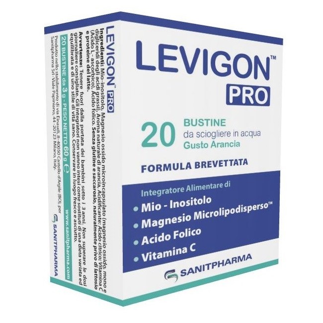 Sanitpharma Levigon Pro integratore 20 Bustine Da 3 G