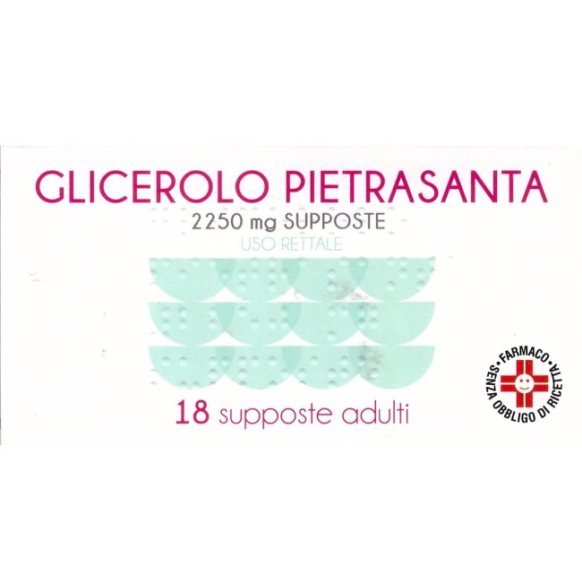 Pietrasanta Glicerolo*adulti 18 Supposte 2250mg