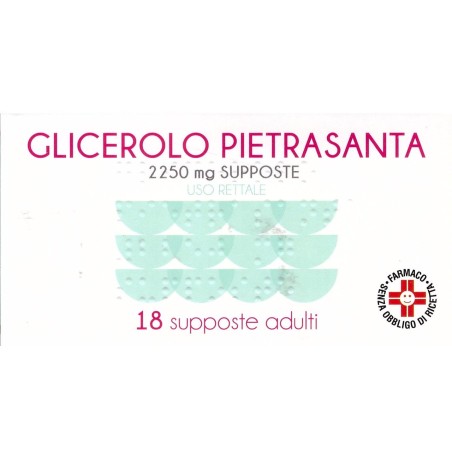 Pietrasanta Glicerolo*adulti 18 Supposte 2250mg