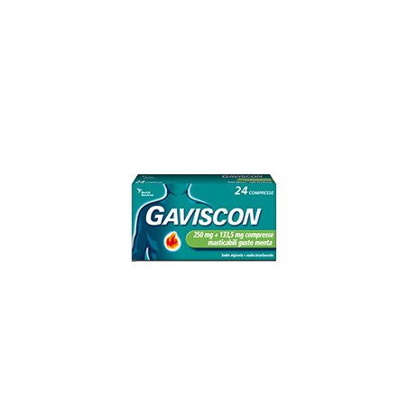 Gaviscon* 24 Compresse Alla Menta 250+133,5mg