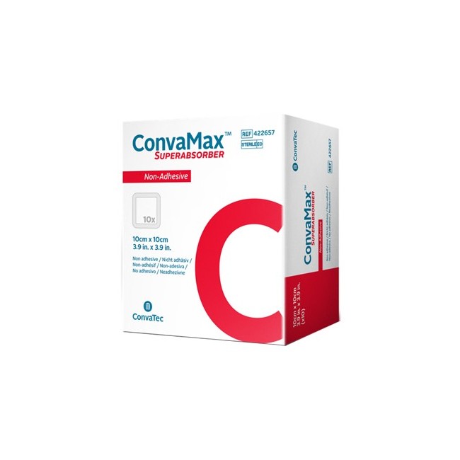 Convamax Superabsorber Non-adhesive 15 X 15 Cm 10 Pezzi