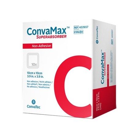 Convamax Superabsorber Non-adhesive 15 X 15 Cm 10 Pezzi