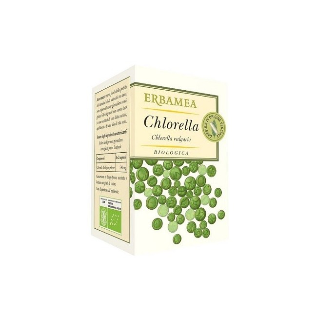 Erbamea Chlorella Biologica integratore 50 Capsule