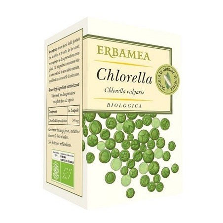 Erbamea Chlorella Biologica integratore 50 Capsule