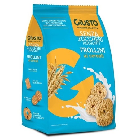 Giusto Senza Zucchero Frollini Ai Cereali 350 G