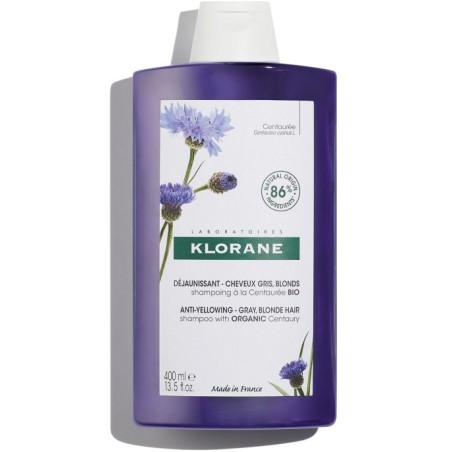 Klorane Shampoo Centaurea capelli bianchi e grigi 400 Ml