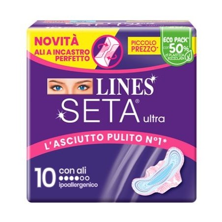 Fater Lines Seta Ultra Assorbenti Ali 10 Pezzi