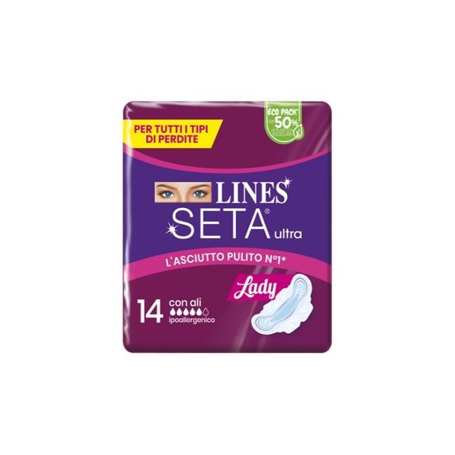 Fater Lines Seta Ultra Assorbenti Lady Ali 14 Pezzi