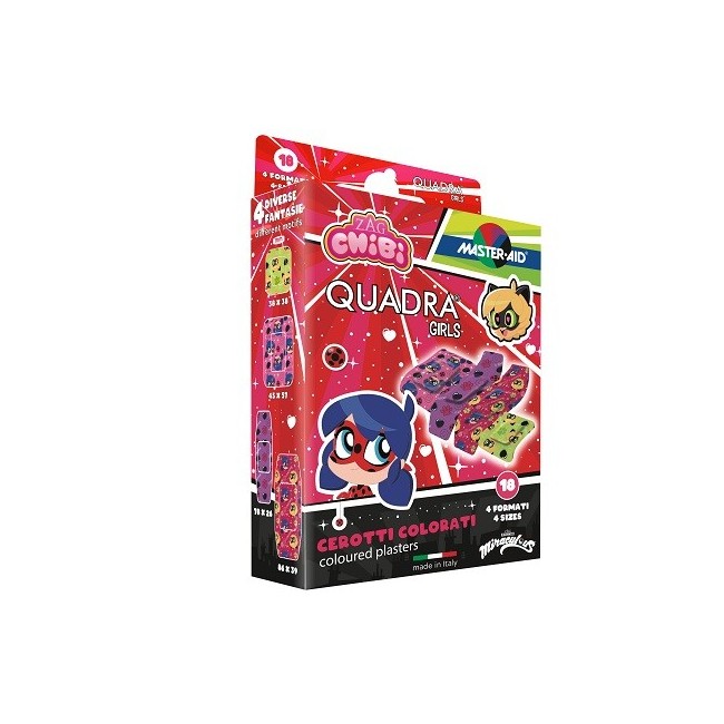 Master-aid Quadra Girls Lady Bug Cerotti Assortiti 18 Pezzi