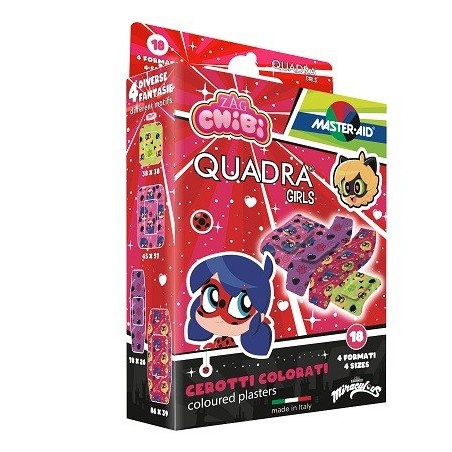 Master-aid Quadra Girls Lady Bug Cerotti Assortiti 18 Pezzi