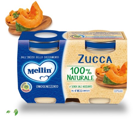 Mellin Omogeneizzato Zucca 2 X 125 G