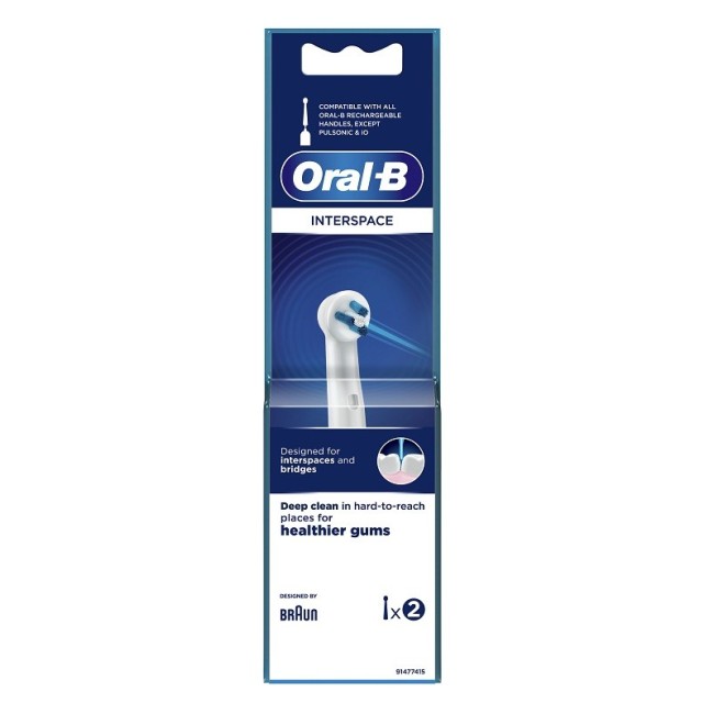 Procter & Gamble Oralb Interspace Testina Spazzolino Elettrico 2 Pezzi