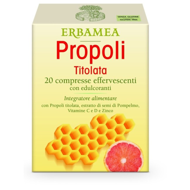 Erbamea Propoli Titolata 20 Compresse Effervescenti