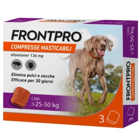 Frontpro Pulci E Zecche Cani 25-50 Kg 136 Mg