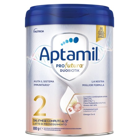 Aptamil profutura 2 latte di proseguimento con fibre e vitamine 800 g