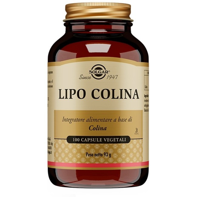 Solgar Lipo Colina integratore 100 Capsule Vegetali