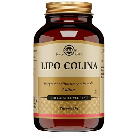 Solgar Lipo Colina integratore 100 Capsule Vegetali