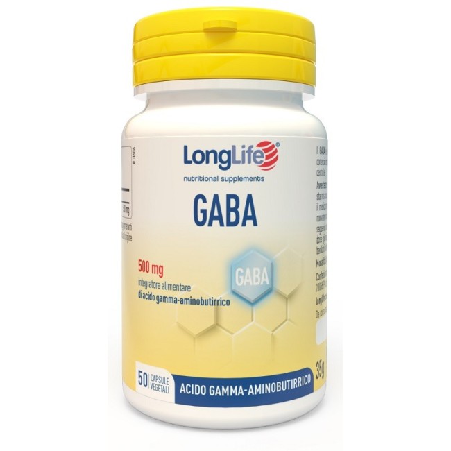 Longlife Gaba 500mg integratore 50 Capsule