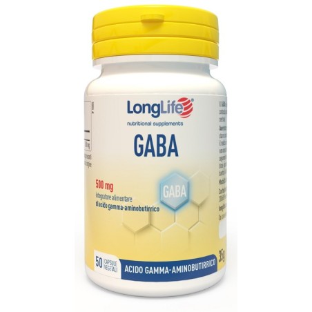 Longlife Gaba 500mg integratore 50 Capsule