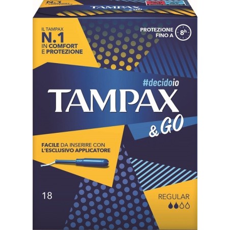 Fater Tampax &go Regular assorbenti 18 Pezzi