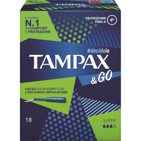 Fater Tampax &go Super assorbenti interni 18 Pezzi