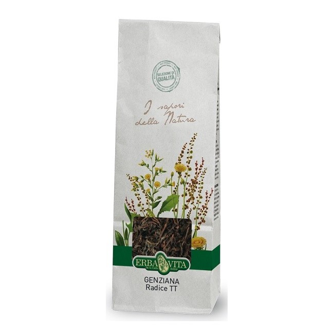 Erba Vita Italia Genziana Taglio Tisana Radice 100 G