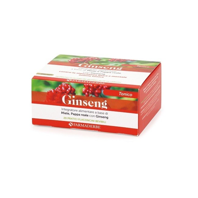 Farmaderbe Ginseng Maximum Plus 20 Flaconcini Da 10 Ml