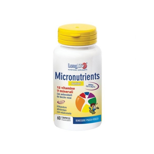 Longlife micronutrients junior integratore 60 tavolette