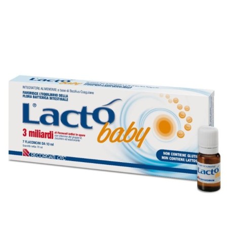 Lacto Baby integratore 3 miliardi di fermenti lattici 7 flaconcini