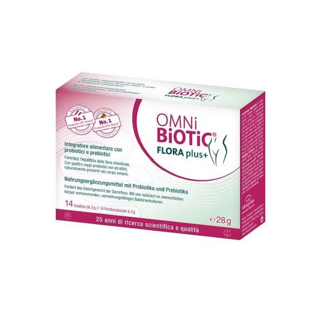 Institut Allergosan Gmbh Omni Biotic Flora Plus+ 14 Bustine Da 2 G