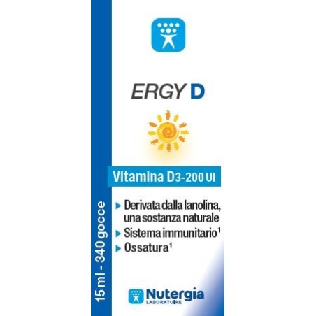 Laboratoire Nutergia Ergy D gocce 15 Ml