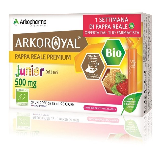 Arkofarm Arkoroyal Junior Pappa Reale 500mg Bio 20 Fialoidi Promo