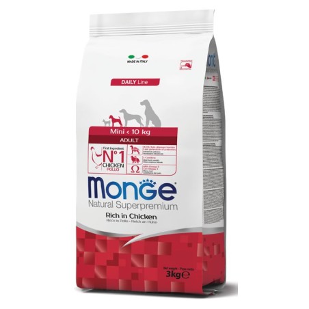 Monge & C. Monge Dog Mini Adult pollo alimento cani 3 Kg