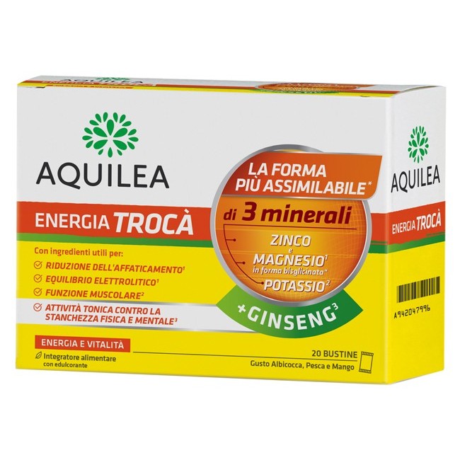 Aquilea energia trocà ginseng integratore 20 bustine