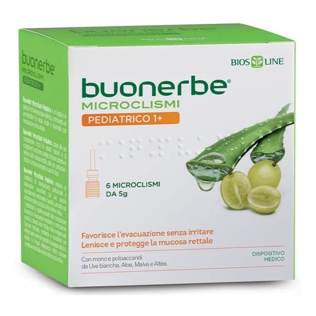 Bios Line Buonerbe Microclismi Pediatrico 1+ 6 Pezzi X 5 G