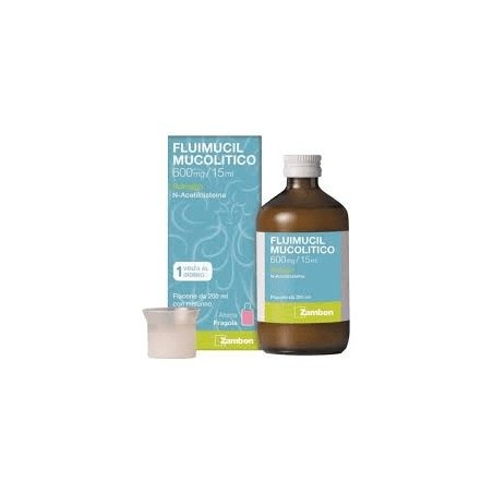 Zambon Italia Fluimucil Mucolitico sciroppo 600 mg/15 ml