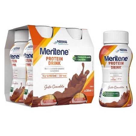 Nestle' It. Meritene Drink Cioccolato 4 Pezzi Da 200 Ml