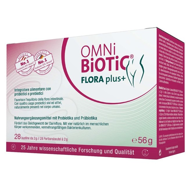 Institut Allergosan Gmbh Omni Biotic Flora Plus+ 28 Bustine Da 2 G