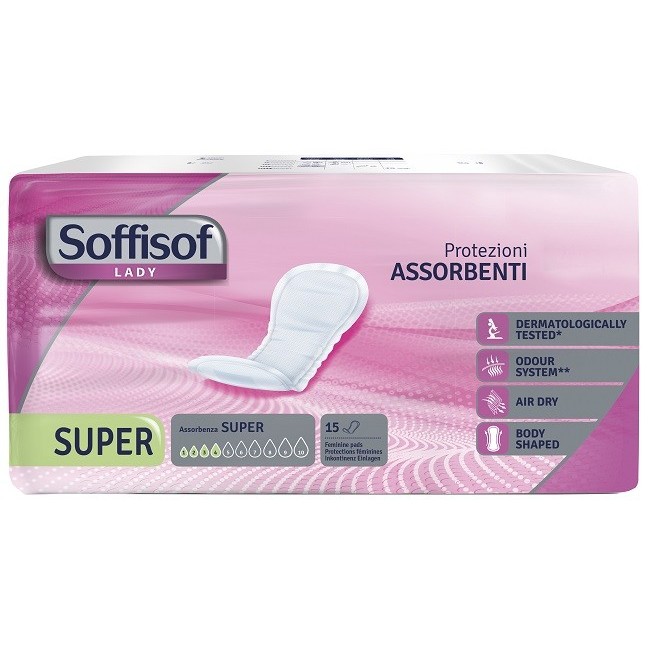  Soffisof Lady Air Dry Super 15 Pezzi