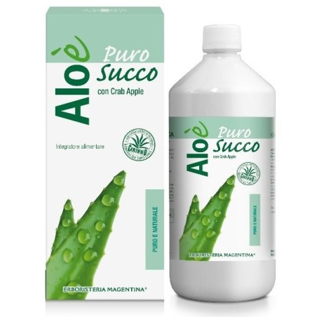 Erboristeria Magentina Aloe' Aloe Puro Succo Bio 1 Litro