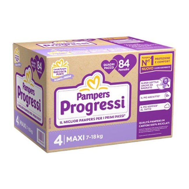 Fater Pampers Quadri Progressi Maxi 84 Pezzi