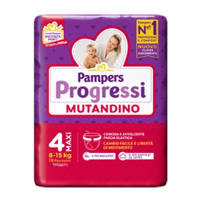 Fater Pampers Progressi Mutandina Maxi 19 Pezzi