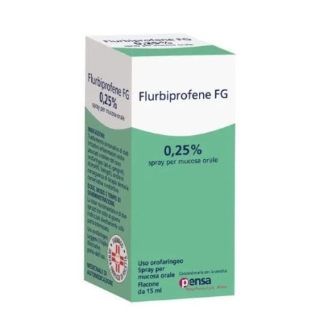 Flurbiprofene Pensa spray orale per mal di gola 15 ml