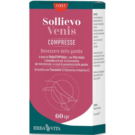 Erba vita Sollievo venis plus 30 compresse