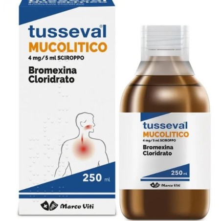 Marco Viti Farmaceutici Tusseval Mucolitico 4 Mg/5 Ml Sciroppo