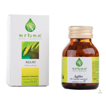 Erbex Aglio integratore alimentare 100 capsule 430 mg