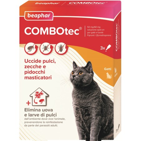 Beaphar Combotec Soluzione Spot-on Per Gatti E Furetti 3 pipette