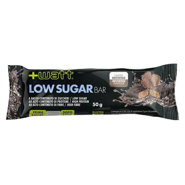 + Watt Low Sugar Bar Brownie barretta 50 G