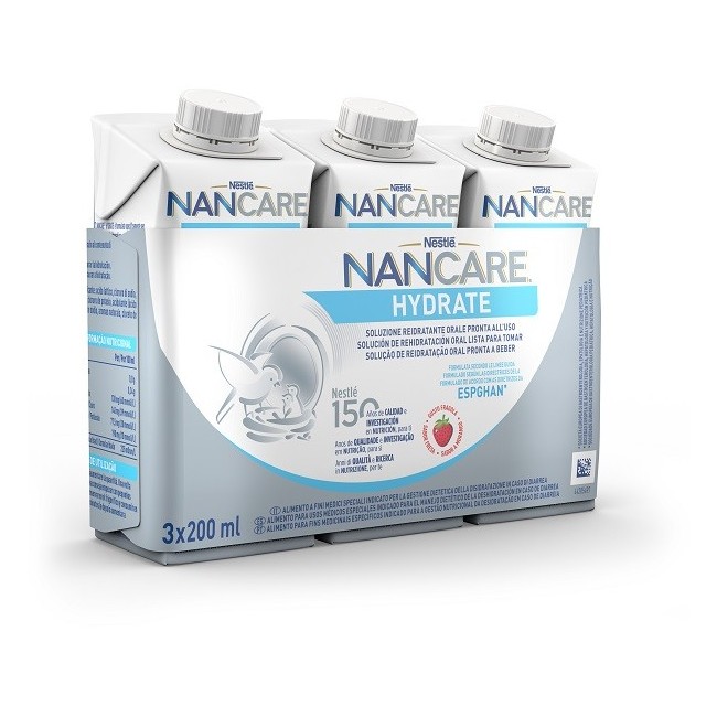 Nestle' Italiana Nancare Hydrate Liquido 3 Pezzi Da 200 Ml