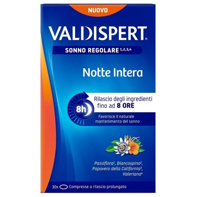 Vemedia Pharma Valdispert Notte Intera 30 Compresse